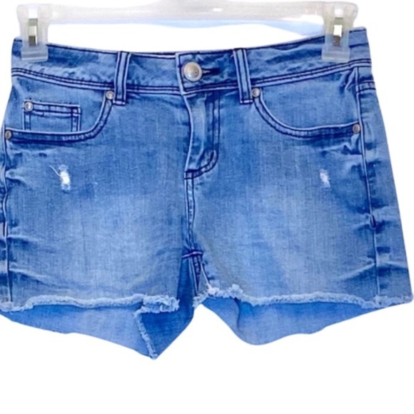LAUREN CONRAD SHORTS Cut Offs Denim Raw Hem Jeans - Picture 1 of 4